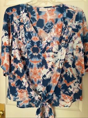 Belle by Kim Gravel Tie Dye Blouse